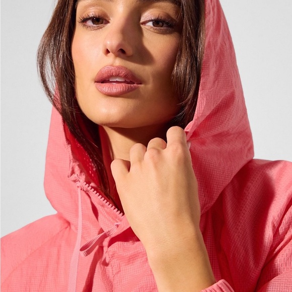 New with tag Fabletics Pink Bomber Jacket - Picture 2 of 3